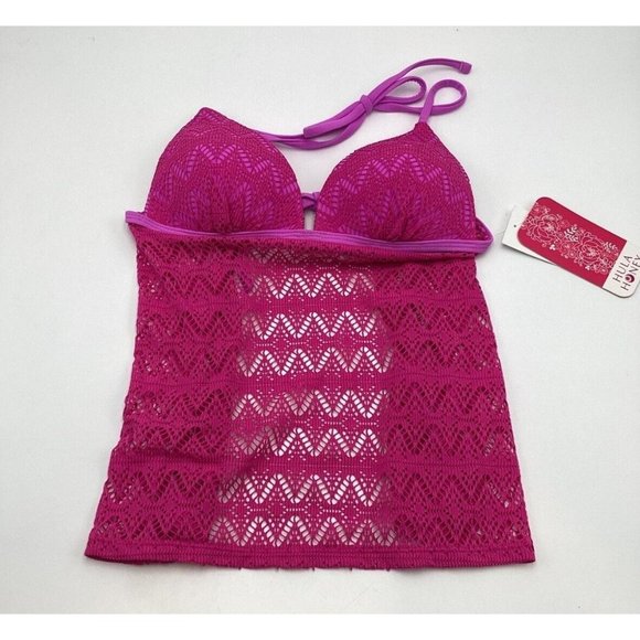 Hula Honey Other - Hula Honey XS PINK Tankini Swimsuit TOP. NEW